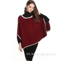 Damas Diseño de moda de manga larga suéter tejido